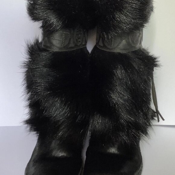 Pajar Canada Laura Hair Fur Snow Winter Boots Size 40 Rare Great Condition - Picture 3 of 7